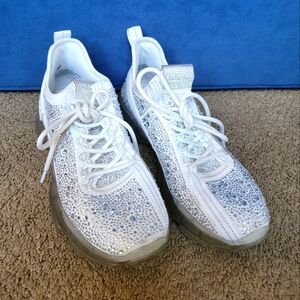 Rhinestone covered White sneakers
